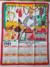 Torchon calendrier 1981 d'occasion Torchon calendrier 1981 d'occasion  France