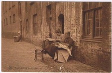Postcard dentellieres flamande d'occasion  Expédié en Belgium