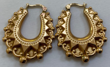 9ct gold creole for sale  BARNSLEY