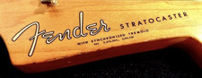 Gold Fender  Stratocaster Headstock Waterslide Decal, usado comprar usado  Enviando para Brazil