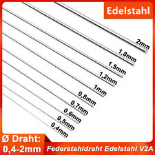 Stahldraht Federstahldraht Ø 0,4mm-2,0mm Edelstahl Draht Rostfrei V2A Federdraht comprar usado  Enviando para Brazil