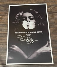 Używany, PLAKAT BEYONCE 11x17 PODPISANY I UWIERZYTELNIONY z COA na sprzedaż  Wysyłka do Poland