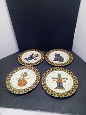 ❤️🧙 De Colección Debbie Mumm HALLOWEEN Set 4 Platos de Ensalada POSTRE SAKURA  segunda mano  Embacar hacia Mexico