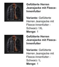 Jeansjacke gefüttert herren gebraucht kaufen  Spechbach