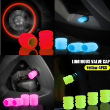 Tampa de válvula de pneu de carro 4 peças tampa de poeira brincadeira de roda de veículo luminosa brilho no escuro comprar usado  Enviando para Brazil