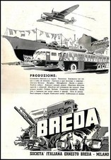 Pubblicita 1939 breda usato  Biella