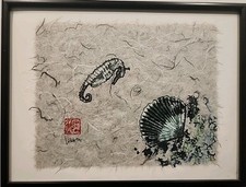 Vtg framed japanese for sale  San Marcos