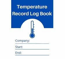 Temperature record log for sale  FERNDOWN