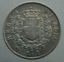 Lira stemma 1862 usato  Barletta