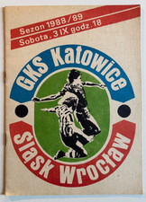 1988/89 GKS Katowice v Slask Wroclaw Poland Division 1, używany na sprzedaż  Wysyłka do Poland