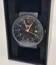 Braun (BN0142BKBKG) Quartz GMT Made In Germany Bauhaus Design Big Case Watch  comprar usado  Enviando para Brazil