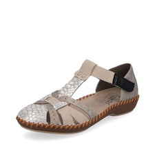 Sandale beige argentée d'occasion  Biscarrosse