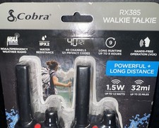 Rádios walkie-talkie Cobra RX385 resistente à prova d'água 40 canais pacote com 2 OpenBox comprar usado  Enviando para Brazil