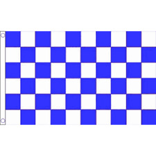 Blue white chequered for sale  CHATHAM