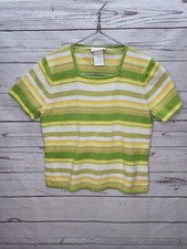 Blusa feminina Designers Originals listrada multicolorida tamanho G grande comprar usado  Enviando para Brazil