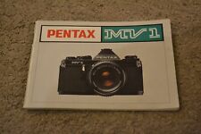 Pentax mv1 instruction for sale  NORTHAMPTON