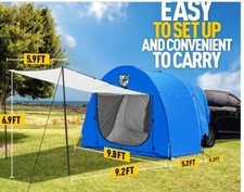 Barraca de acampamento SUV universal – impermeável 4000mm, 4 pessoas, toldo, fácil configuração comprar usado  Enviando para Brazil