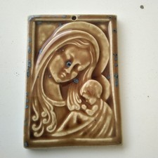 Plaque religieuse faience d'occasion  Desvres