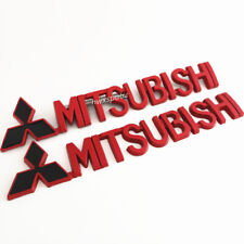 2 peças para Mitsubishi LANCER vermelho preto emblema lateral decalque emblema para-lama adesivo porta-malas, usado comprar usado  Enviando para Brazil