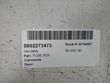 Nissan navara fusebox for sale  SKELMERSDALE