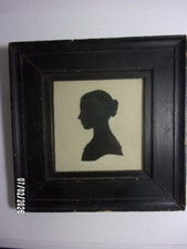 Moldura larga de papel vintage silhueta Young Lady Cameo comprar usado  Enviando para Brazil