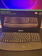 Teclado ergonômico sem fio Logitech Wave Keys - Grafite (Itália) comprar usado  Enviando para Brazil