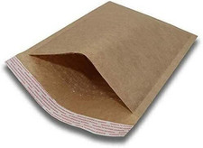 250 #0 6x10 Kraft papel natural acolchoado bolha envelopes estojo correio 6""x10"" comprar usado  Enviando para Brazil