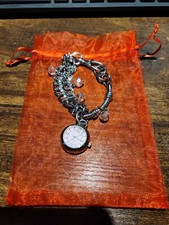 Pink charm bracelet for sale  HUDDERSFIELD