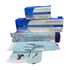 Usado, 200 peças saco de esterilização de manicure ferramenta de arte unha papel + saco de filme CPP/PET comprar usado  Enviando para Brazil