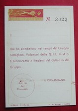 Carta fascista tessera usato  Italia