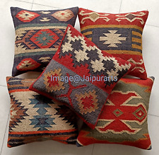 4 peças capa almofada de juta 100% natural 18 polegadas feita à mão Kilim fronha lance comprar usado  Enviando para Brazil