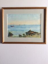 Framed watercolour coastal for sale  HALESWORTH