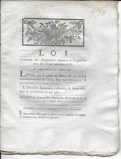 1791 loi organisation d'occasion  Laval