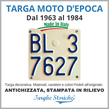 Targa decorativa moto usato  Albano Laziale