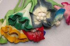 Lote Conjunto Vintage de Feltro 18" Buquê de Flores TULIP, usado comprar usado  Enviando para Brazil