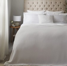 White company bedspread for sale  NEWQUAY