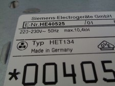 Siemens he40525 regler gebraucht kaufen  Grebenhain