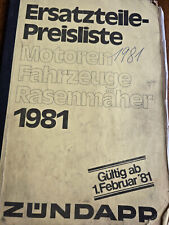 Zündapp ersatzteileliste 1981 gebraucht kaufen  Ditzingen