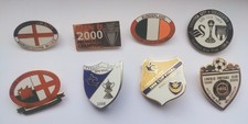 Eight enamel football for sale  LEOMINSTER