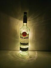 Garrafa de rum Bacardi upcycling branco quente luzes de fadas lâmpada led comprar usado  Enviando para Brazil