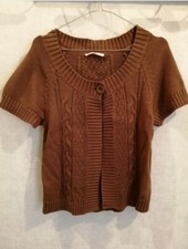 Gilet marron coton d'occasion  Bourg-de-Thizy