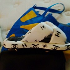 Chanel slippers white for sale  Lakewood