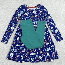 Mini Conjunto Vestido Boden Meninas 9 10 Estampa Planeta Foguete Espacial Novidade Leggings Divertidas comprar usado  Enviando para Brazil