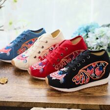 Tênis Chinês Tradicional Sapatos de Lona Feminino Tamanho 4-9 Bordado Floral Novo comprar usado  Enviando para Brazil
