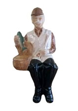 Garrafa de uísque com licor Ballantines. Pescador de mosca de cerâmica. Barra vintage 1969 #185 comprar usado Garrafa de uísque com licor Ballantines. Pescador de mosca de cerâmica. Barra vintage 1969 #185 comprar usado  Enviando para Brazil