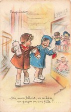 Postcard fantasy illustrated d'occasion  Expédié en Belgium