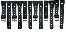 Pulseira de relógio preta de plástico PVC 20 MM substituição para CASIO e outros comprar usado  Enviando para Brazil