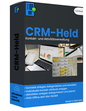 Usado, Programm zur Kontaktverwaltung und Aktivitätenplanung CRM Software -  kein Excel comprar usado  Enviando para Brazil