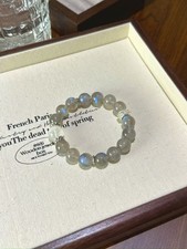 1 peça pulseira fantasma branca cinza natural luar - energia de cristal exclusiva comprar usado  Enviando para Brazil