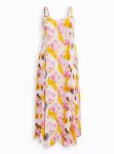 Vestido maxi tórrido aquarela tingido challis trapézio novo sem etiquetas US$ 85,5 comprar usado  Enviando para Brazil